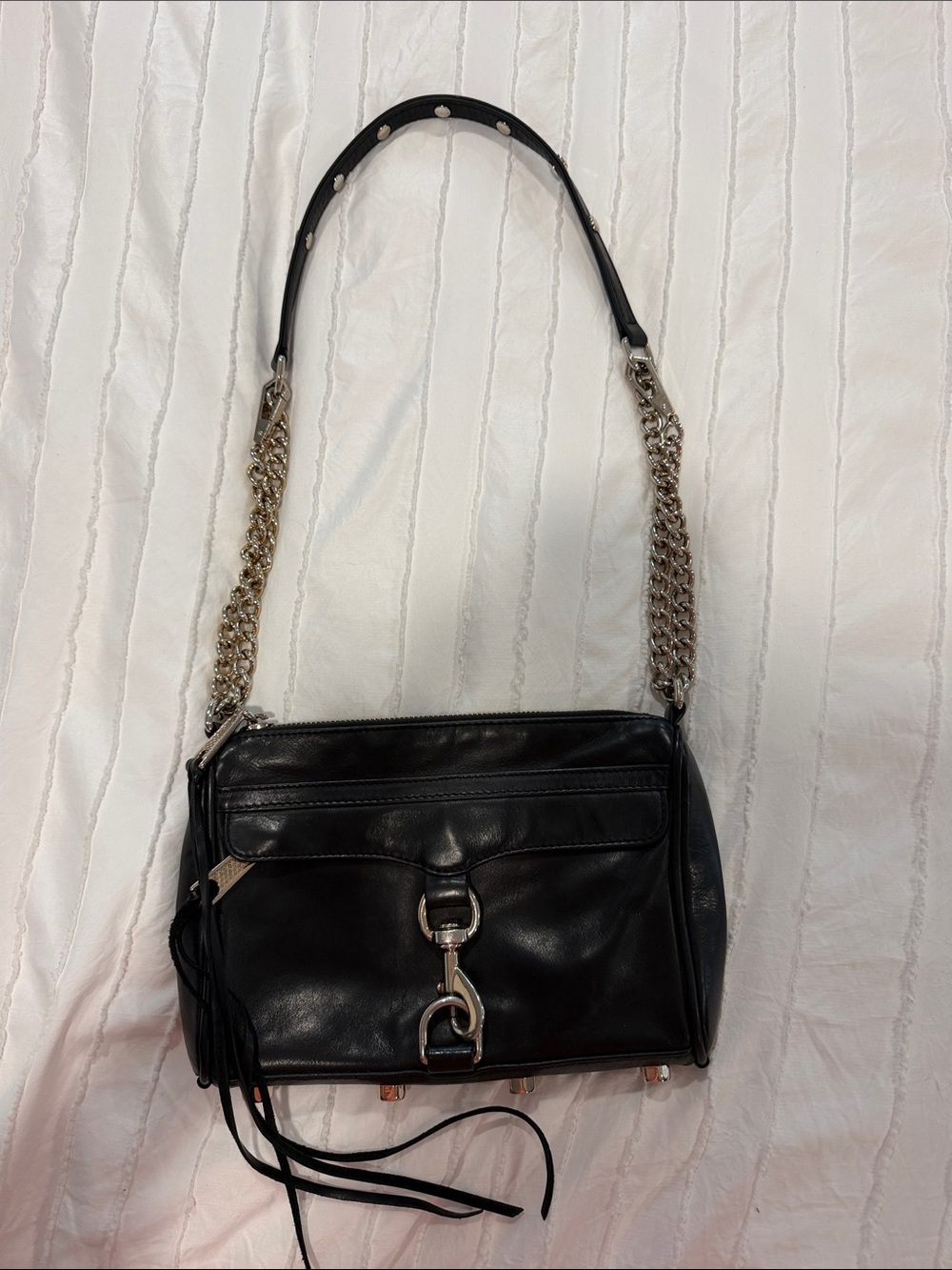 Rebecca Minkoff Black Leather Crossbody Bag